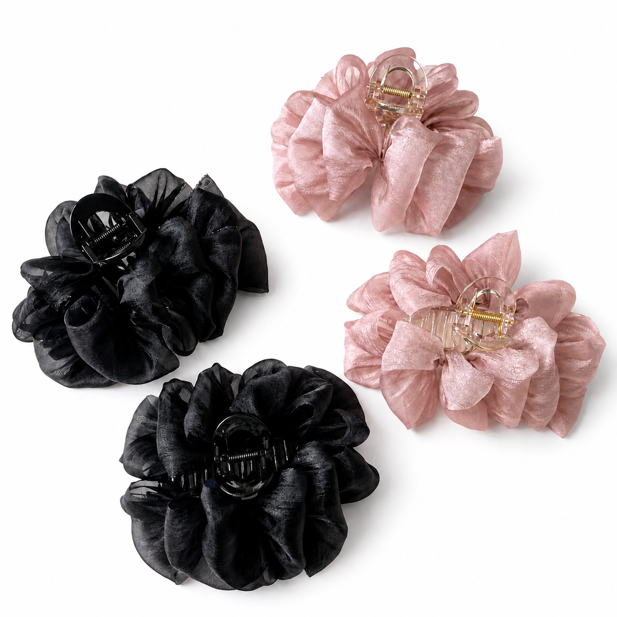 Silk Cloud Claw Clip Set on a white background